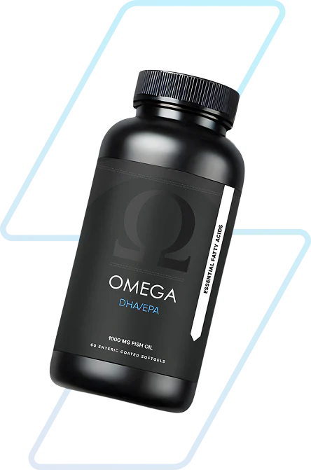 Omega-3 product bottle